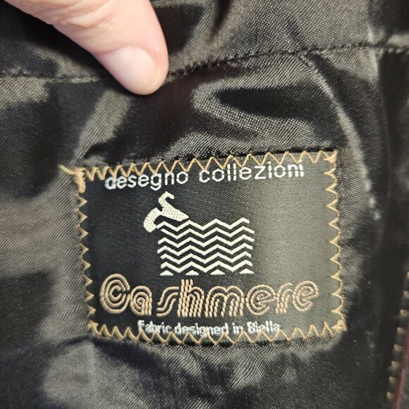 Cashmere/Wool Black Men's dress overcoat. Prontomoda. - Picture 4 of 9